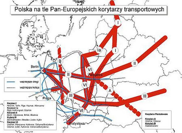 Europejskie korytarze transportowe